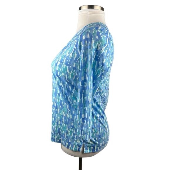 J. Jill Extra Fine Cotton Cardigan Blouse Blue Women's Size Small H14263 - Picture 12 of 14